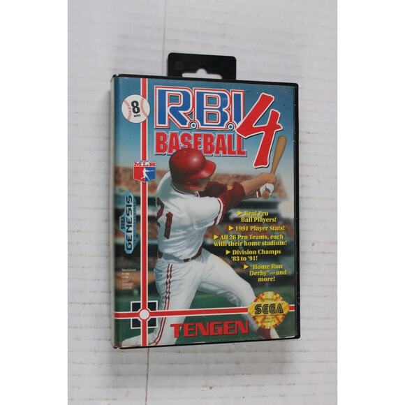 R.B.I. Baseball 4 (Sega Genesis, 1992) Complete, authentic, tested - Picture 1 of 10